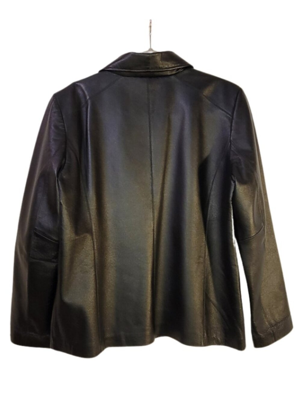 Worthington Vintage 90s Genuine Leather Jacket Y2K Ladies L - Picture 3 of 6
